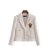Klacwaya Za White Blazer Women Suit Jacket With Buttons Blazer Women Casual Blazer Set Women Jacket
