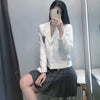 Klacwaya Za White Blazer Women Suit Jacket With Buttons Blazer Women Casual Blazer Set Women Jacket
