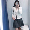 Klacwaya Za White Blazer Women Suit Jacket With Buttons Blazer Women Casual Blazer Set Women Jacket