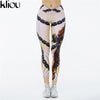 New Fashion Hight Waist Chain Print Casual Leggings Women Fitness Leggings Fashion Patchwork Workout Legging