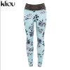 New Summer Autumn Sexy High Waist Women Flowers Print Legging Sporting Fitness Leggings Ladies Show Thin Leggings