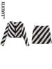 Klkxmyt 2023 Summer Women 2 Pieces Sets OL Mini Skirts Blazer Suit Striped Office Outfits Jacket Long Sleeve Tops Female Set