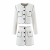 Klkxmyt Za 2022 2 Pieces Sets Women Suit Office Cropped Blazers Jackets And High Wasit Mini Skirts Set Woman Suit