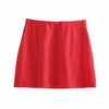 Klkxmyt Za 2022 Vintage Two Pieces Sets Women Linen Cropped Blazers Coat And High Wasit Mini Skirts Casual Women Sets