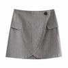 Klkxmyt Za 2022 Woman Suit Office Cropped Casual Blazers Coat And High Wasited Mini Skirts Set Women 2 Pieces Sets