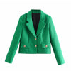 Klkxmyt Za Two Piece Set Women Suit 2022 Office Texture Cropped Blazer Jacket High-Waisted Mini Skirt Sets Woman Outfit