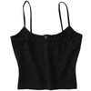 Knitted Blouse for Women Crop Tops Sleeveless Spaghetti Strap Tops Female Blouse Blouseole Summer Tops Short Shirt Women Camis