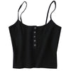 Knitted Camis For Women Crop Tops Sleeveless Spaghetti Strap Tops Female Vest Camisole Summer Tops Female Camis Short Shirt