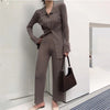 Knitted Cardigan Two Piece Sets Women Slim Sweater Suits Casual Solid Tops Female Fleece Pants Suits Streetwear Outfits