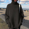 Knitted Turtleneck Sweater Women Autumn Oversized Loose Long Sleeve Pullover Female Casual Solid Knitwear Jumper Pull Femme 2023