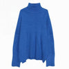 Knitted Turtleneck Sweater Women Autumn Oversized Loose Long Sleeve Pullover Female Casual Solid Knitwear Jumper Pull Femme 2023