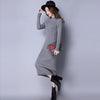 Knitted Winter Dress Women Office Sexy Slim Bodycon Dresses Elastic Skinny Long Sweater Dress Winter Warm Vestidos Femme A102