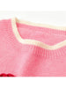 Knitwear Women's Pink Sweaters Preppy Autumn Winter Harajuku Loose Tops Casual Kawaii Pullover Embroidery Print Kawaii Sweater