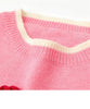 Knitwear Women's Pink Sweaters Preppy Autumn Winter Harajuku Loose Tops Casual Kawaii Pullover Embroidery Print Kawaii Sweater