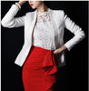 S-4XL Women Classic Blazers and Jackets Black White V Neck Pleated PatchworK Korean Plus Size Blazer Female Plus Size