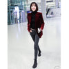 KoHuiJoo Velvet Blazer Women Slim One Button Office Ladies Elegant Blazer Coat Full Sleeve Solid Casual Outwear Wine Red