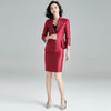 Korea OL design Blazer Skirt Set Women,Office Uniforms Skirt With Suit,Business Meeting Suit Set.