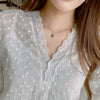 Korea Style Women Skirt Set White Lace Crop Top Coat Shirt and Lace Patchwork Denim Skirt 2 Piece Summer Sets Suits Spring 2022