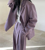 Korea ins autumn retro lapel one button long-sleeved blazer