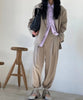 Korea ins autumn retro lapel one button long-sleeved blazer