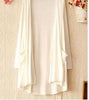 Korean 2023 Women's Casual Long Modal Sweater Cardigan Soft Comfortable Strong Simple Solid Loose Thin Cardigan
