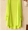 Korean 2023 Women's Casual Long Modal Sweater Cardigan Soft Comfortable Strong Simple Solid Loose Thin Cardigan