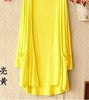 Korean 2023 Women's Casual Long Modal Sweater Cardigan Soft Comfortable Strong Simple Solid Loose Thin Cardigan