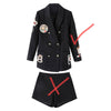 Korean Elegant Casual Slim Spring Autumn Women 2 Pieces Set Long Sleeve Pocket Harajuku Blazer Shorts Pants Woman