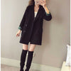 Korean Women's Blazer Black Suits Spring and Autumn Tops Office Lady Double Breasted Coat Designer  Grace
