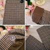 Korean Plaid Women Work Blazer Jacket Casual Double-breasted Sashes Suit Jacket Female 2023 Slim Female Outwear Office Lady