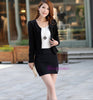Korean Slim-fit Blazer Double-breasted Short Black White Pink Blazer Office Lady Office Womens Jackets Crop Blazer Fashion