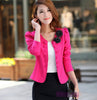 Korean Slim-fit Blazer Double-breasted Short Black White Pink Blazer Office Lady Office Womens Jackets Crop Blazer Fashion