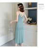 Korean Style Sneaky Design Camisole Dress Goddess Temperament 2022  Summer Loose Waist Tight Slimming Outer Wear