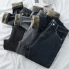 Korean Warm Winter Fleece Jeans Women High Waist Skinny Slim Elastic Pencil Pants Casual Plus Velvet Thick Denim Pants