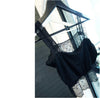 Korean Women Backless Lace Floral Strap Padded Wraped Chest Crop Cami Top Blouse Shirt