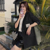 Korean Women's Suit Coat Spring Autumn 2023 Loose Casual British Style Blazer Single-breasted Long Sleeves Coat Female
