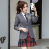 Korean autumn professional women's work clothes college style British suit business Skirt Set 2-piece set (coat + skirt)