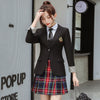Korean autumn professional women's work clothes college style British suit business Skirt Set 2-piece set (coat + skirt)