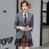 Korean autumn professional women's work clothes college style British suit business Skirt Set 2-piece set (coat + skirt)