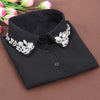 Korean White Half Shirt Detachable High-grade crystal female blouse Fake collar Blouses Peter pan Detachable Collar