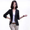 Korean version of the small suit female jacket autumn black Slim professional long-sleeved women's small suit short jacket