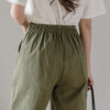 Korean women's black pants cotton 2022 white casual pants women loose harem pants high waist overalls nine-point plus size