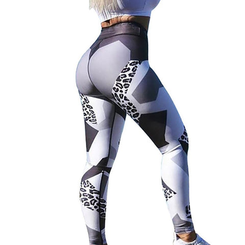 Fashion Women Leggings Slim High Waist Elastic Fitness Legging Leopard Print Leggins Pants Women Workout Leggings