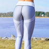 Mesh Pattern Print Leggins Women Workout Leggings Elastic Sli Fit Black Gray Pants Fitness Leggings For Women Bottoms