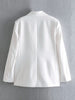 Kumsvag 2023 Summer Women Casual Blazers Coats Suit White Single Breasted Loose Female Elegant Street OL Blazer Clothing