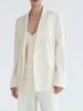Kumsvag 2023 Summer Women Causal Slim Blazers Coats Solid Long Sleeve Double Breasted Female Elegant Street OL Blazer Outerwear