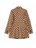 Kumsvag 2023 Summer Women Print Blazers Coats Suit Loose Double Breasted Female Elegant Casual Street Blazer Outerwear