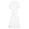 Kuzuwata 2022 Spring Summer  Woman Clothing High Waist Slim Puff Sleeve Rosette Solid Dresses Japanese Sweet Vestidos