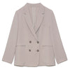 Kuzuwata Japanese Suits 2022 Early Autumn Women Jackets Simple Solid Plaid Lapel Long Sleeve Pockets Double Breasted Blazers