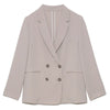 Kuzuwata Japanese Suits 2022 Early Autumn Women Jackets Simple Solid Plaid Lapel Long Sleeve Pockets Double Breasted Blazers